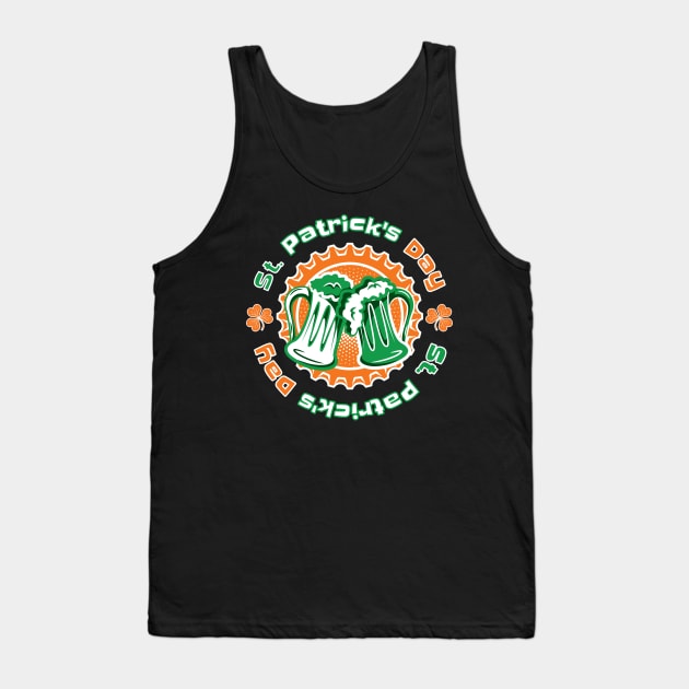 Happy St. Patrick's Day Tank Top by dkdesigns27